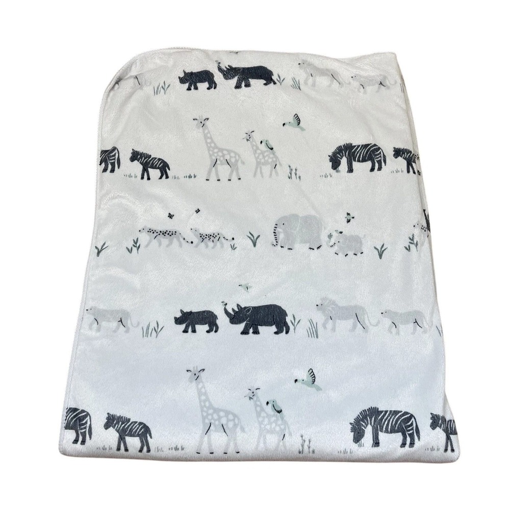 Cloud Island Baby Blanket Zoo Jungle Safari Elephant Giraffe Zebra Target Sherpa